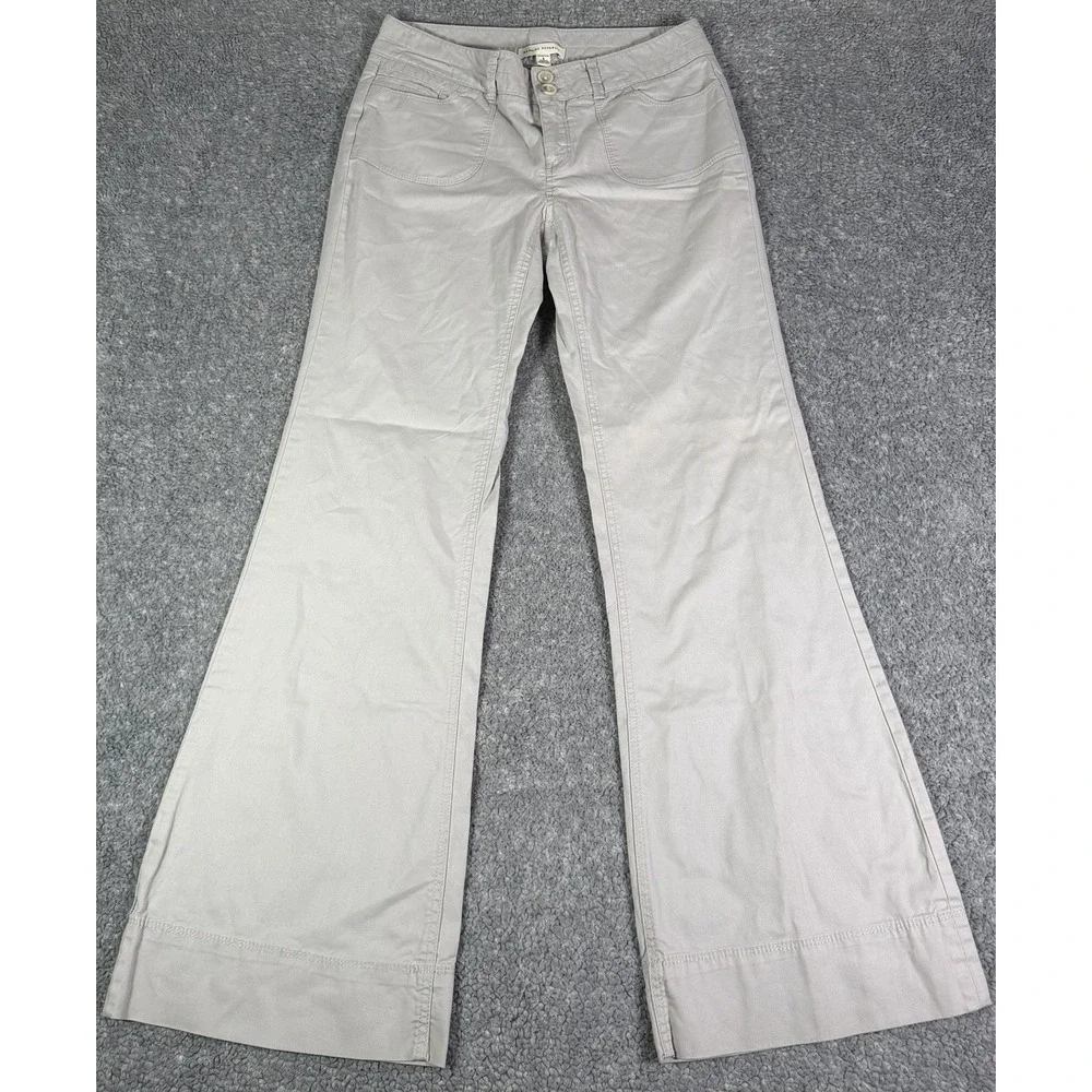 Banana Republic Pants Womens 6 Chino Trouser Low Rise Boot Flare Stretch Y2K